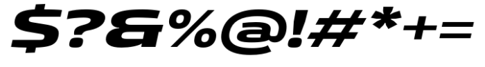 Gltp Starion Extra Bold Ultra Expanded Italic Font OTHER CHARS
