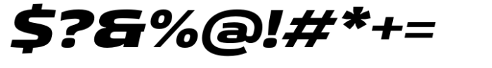 Gltp Starion Extra Expanded Black Italic Font OTHER CHARS