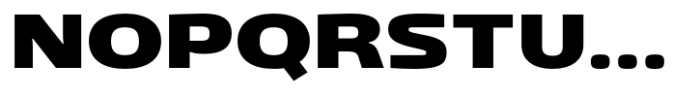 Gltp Starion Extra Expanded Black Font UPPERCASE