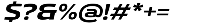 Gltp Starion Extra Expanded Bold Italic Font OTHER CHARS