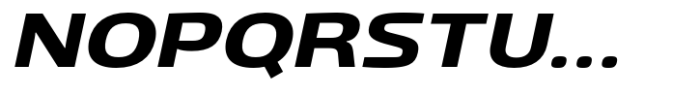 Gltp Starion Extra Expanded Bold Italic Font UPPERCASE