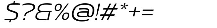 Gltp Starion Extra Expanded Light Italic Font OTHER CHARS