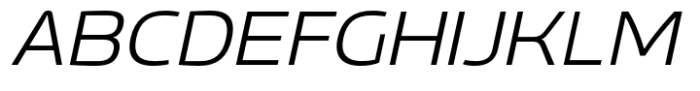 Gltp Starion Extra Expanded Light Italic Font UPPERCASE
