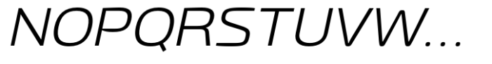 Gltp Starion Extra Expanded Light Italic Font UPPERCASE