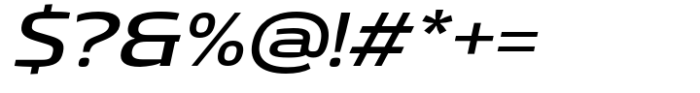 Gltp Starion Extra Expanded Medium Italic Font OTHER CHARS