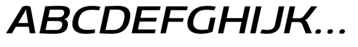 Gltp Starion Extra Expanded Medium Italic Font UPPERCASE