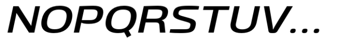Gltp Starion Extra Expanded Medium Italic Font UPPERCASE