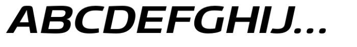 Gltp Starion Extra Expanded Semi Bold Italic Font UPPERCASE