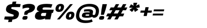 Gltp Starion Semi Expanded Black Italic Font OTHER CHARS
