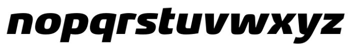 Gltp Starion Semi Expanded Black Italic Font LOWERCASE