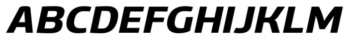 Gltp Starion Semi Expanded Bold Italic Font UPPERCASE