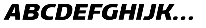 Gltp Starion Semi Expanded Extra Bold Italic Font UPPERCASE
