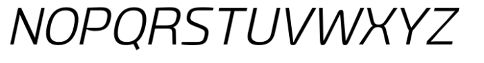Gltp Starion Semi Expanded Light Italic Font UPPERCASE