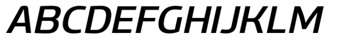 Gltp Starion Semi Expanded Medium Italic Font UPPERCASE