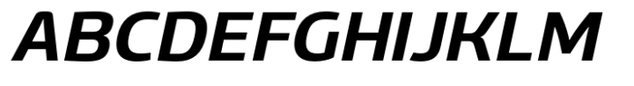 Gltp Starion Semi Expanded Semi Bold Italic Font UPPERCASE