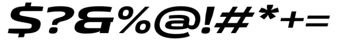 Gltp Starion Ultra Expanded Bold Italic Font OTHER CHARS