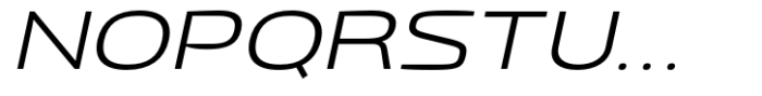 Gltp Starion Ultra Expanded Light Italic Font UPPERCASE
