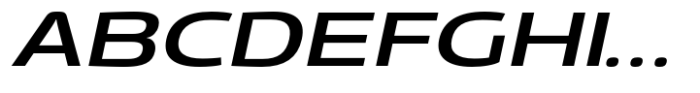 Gltp Starion Ultra Expanded Medium Italic Font UPPERCASE