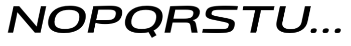 Gltp Starion Ultra Expanded Medium Italic Font UPPERCASE