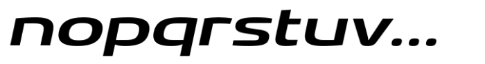 Gltp Starion Ultra Expanded Semi Bold Italic Font LOWERCASE