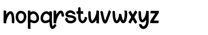 Gluez Regular Font LOWERCASE