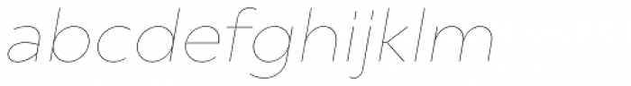 Gluy Hairline Italic Font LOWERCASE