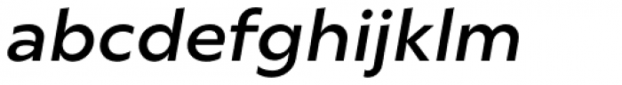 Gluy Semi Bold Italic Font LOWERCASE
