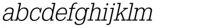 Glypha 45 Light Oblique Font LOWERCASE