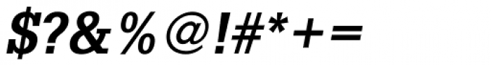 Glypha Bold Oblique Font OTHER CHARS
