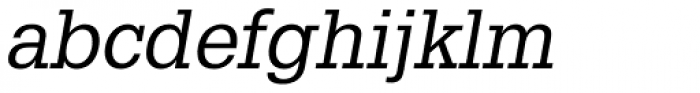 Glypha Oblique Font LOWERCASE