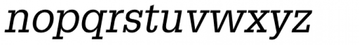 Glypha Oblique Font LOWERCASE