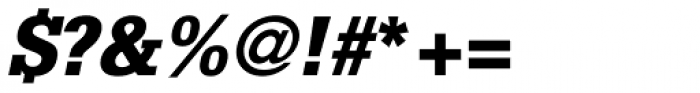 Glypha Pro 75 Black Oblique Font OTHER CHARS