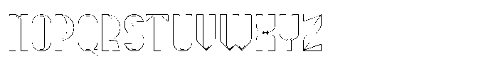 Glyphco Inline Font UPPERCASE