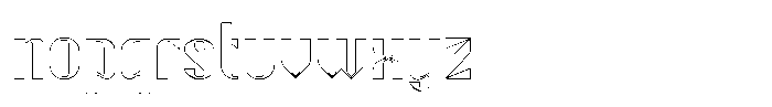 Glyphco Inline Font LOWERCASE