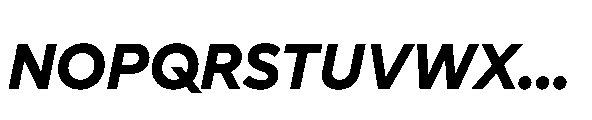 Glyphic Sans Bold italic Font UPPERCASE
