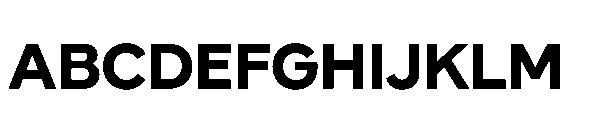 Glyphic Sans Bold Font UPPERCASE