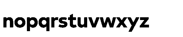 Glyphic Sans Bold Font LOWERCASE