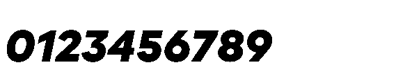 Glyphic Sans Extrabold italic Font OTHER CHARS