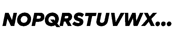 Glyphic Sans Extrabold italic Font UPPERCASE