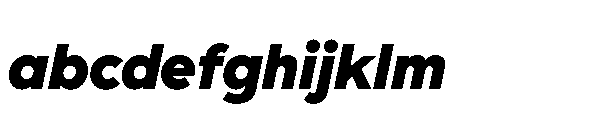 Glyphic Sans Extrabold italic FONT