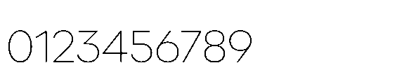 Glyphic Sans Extralight Font OTHER CHARS