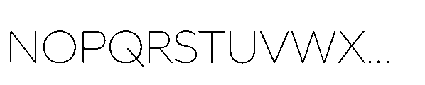 Glyphic Sans Extralight Font UPPERCASE