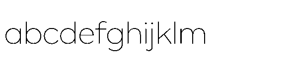 Glyphic Sans Extralight FONT