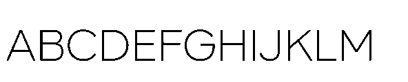 Glyphic Sans Light Font UPPERCASE