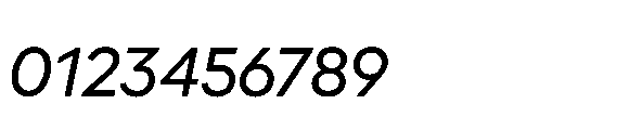 Glyphic Sans Medium italic Font OTHER CHARS