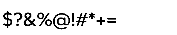 Glyphic Sans Medium Font OTHER CHARS