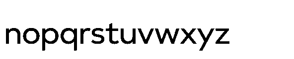 Glyphic Sans Medium Font LOWERCASE