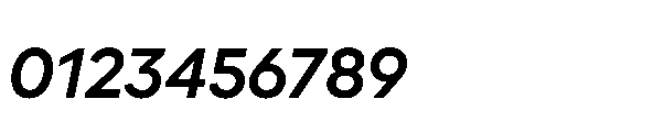 Glyphic Sans Semibold italic Font OTHER CHARS