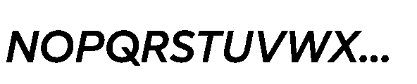 Glyphic Sans Semibold italic Font UPPERCASE