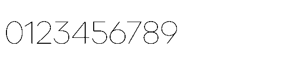Glyphic Sans Thin Font OTHER CHARS